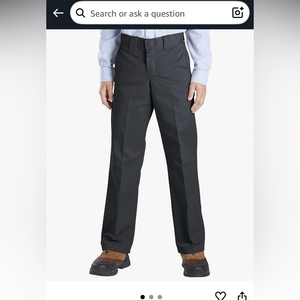 Dickies Dark Navy Uniform Pants for Boys